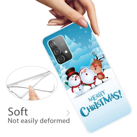 Samsung Galaxy A33 5G Fleksibelt Plast Jule Cover - Kælkebakke Venner