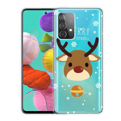 Samsung Galaxy A33 (5G) Fleksibelt Plast Julecover - Rensdyr
