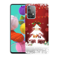 Samsung Galaxy A53 (5G) Fleksibelt Plast Julecover - Juletræ & Snefnug