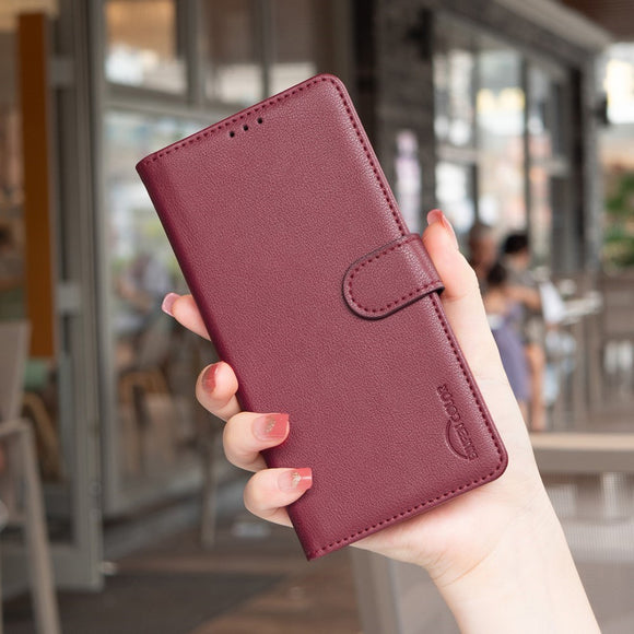 Samsung Galaxy A26 (5G) BINFEN Kunstlæder Flip Cover m. RFID Blokering - Rød