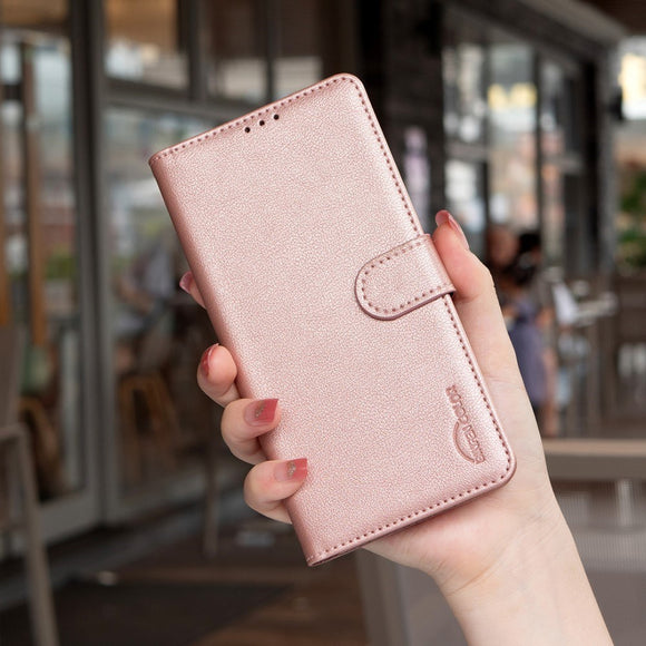 Samsung Galaxy A26 (5G) BINFEN Kunstlæder Flip Cover m. RFID Blokering - Rose Gold