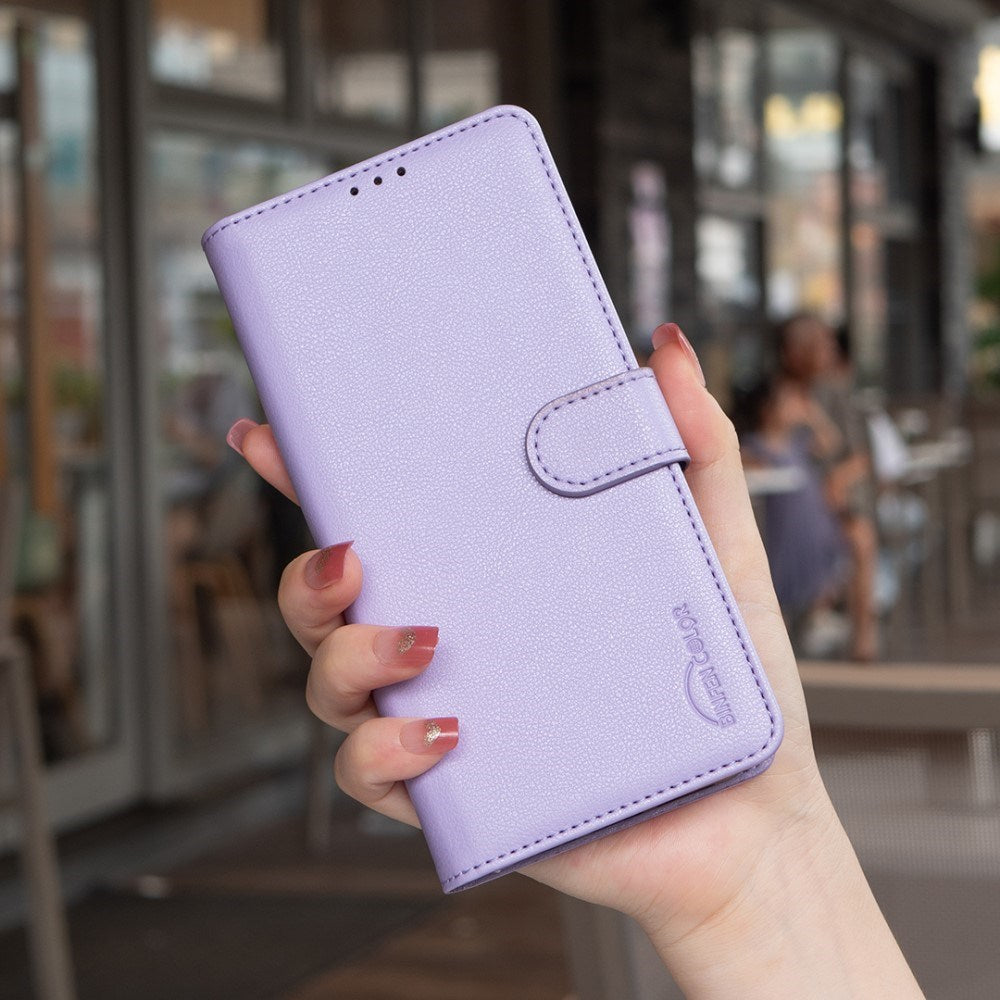Samsung Galaxy A26 (5G) BINFEN Kunstlæder Flip Cover m. RFID Blokering - Lilla