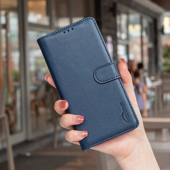 Samsung Galaxy A26 (5G) BINFEN Kunstlæder Flip Cover m. RFID Blokering - Blå