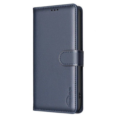 Samsung Galaxy A26 (5G) BINFEN Kunstlæder Flip Cover m. RFID Blokering - Blå