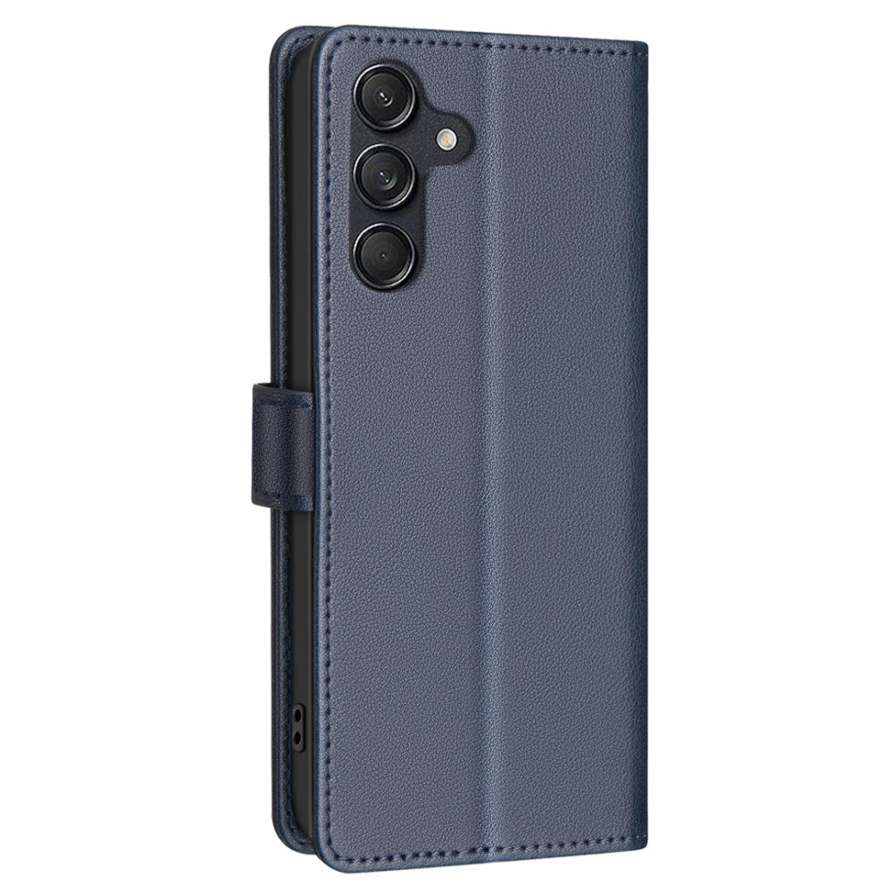 Samsung Galaxy A26 (5G) BINFEN Kunstlæder Flip Cover m. RFID Blokering - Blå