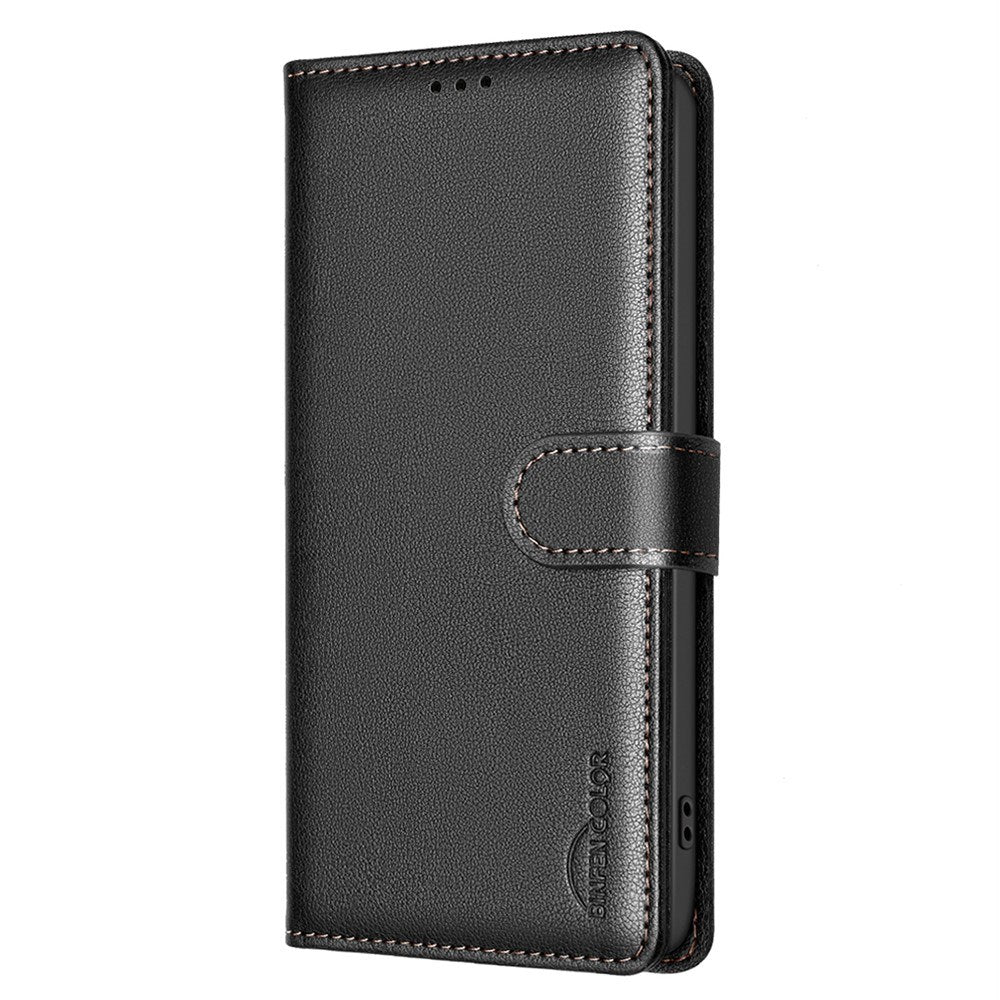 Samsung Galaxy A56 (5G) BINFEN Kunstlæder Flip Cover m. RFID Blokering - Sort