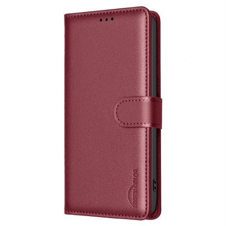 Samsung Galaxy A56 (5G) BINFEN Kunstlæder Flip Cover m. RFID Blokering - Rød