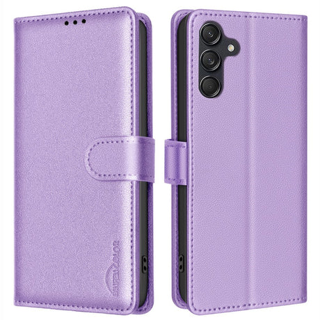 Samsung Galaxy A56 (5G) BINFEN Kunstlæder Flip Cover m. RFID Blokering - Lilla