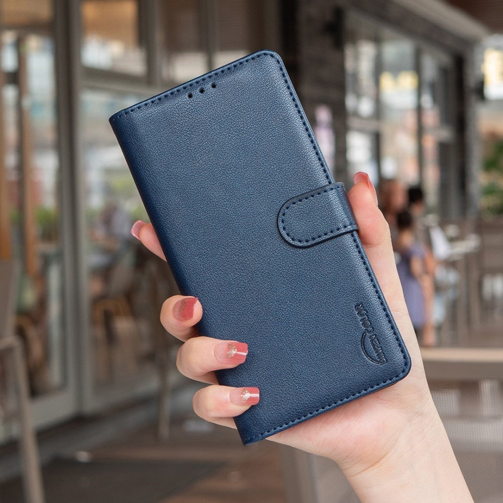 Samsung Galaxy A56 (5G) BINFEN Kunstlæder Flip Cover m. RFID Blokering - Blå