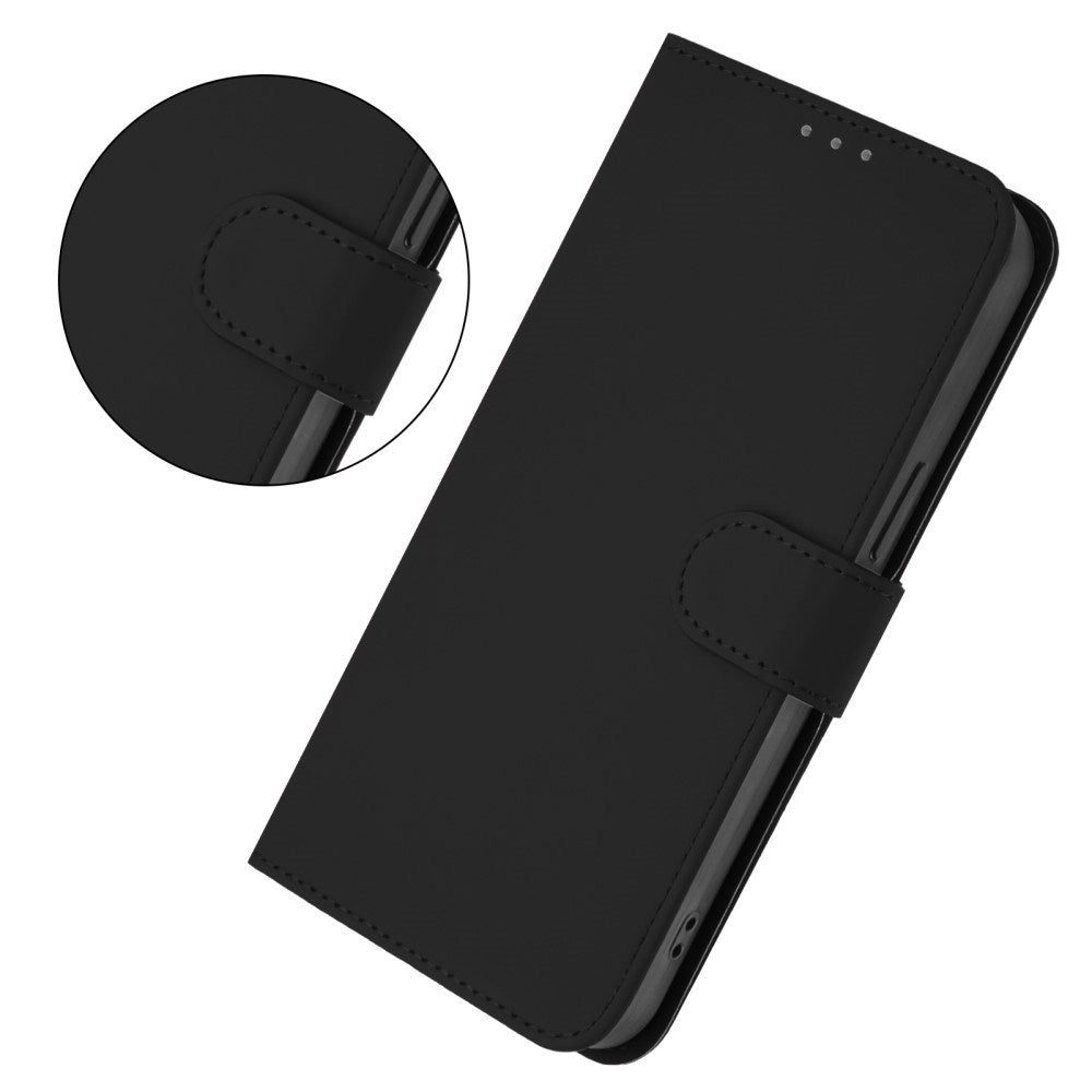 EIDERWOOD Xiaomi Redmi 14C Kunstlæder Flip Cover m. Kortholder & Ståfunktion - Sort