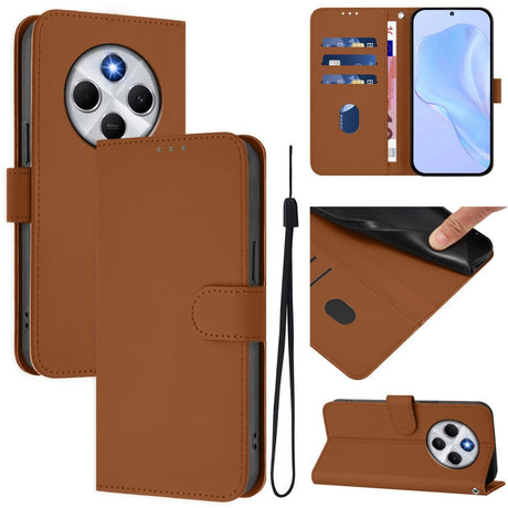 EIDERWOOD Xiaomi Redmi 14C Kunstlæder Flip Cover m. Kortholder & Ståfunktion - Brun