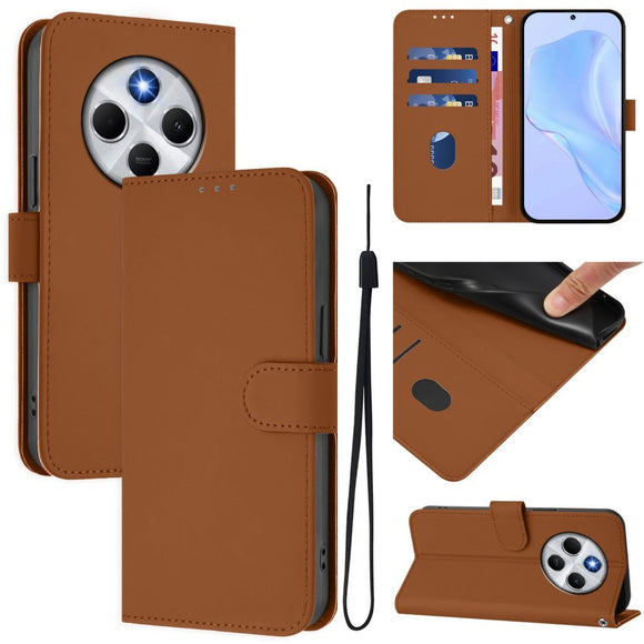 EIDERWOOD Xiaomi Redmi 14C Kunstlæder Flip Cover m. Kortholder & Ståfunktion - Brun
