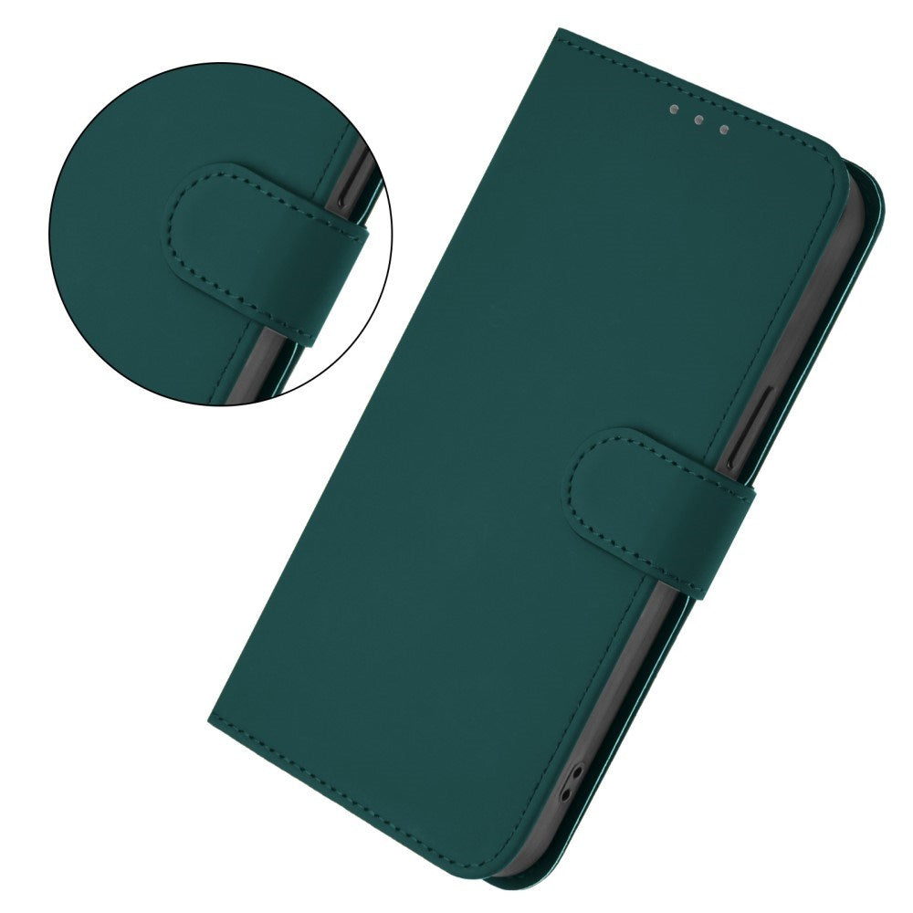 EIDERWOOD Xiaomi Redmi 14C Kunstlæder Flip Cover m. Kortholder & Ståfunktion - Grøn