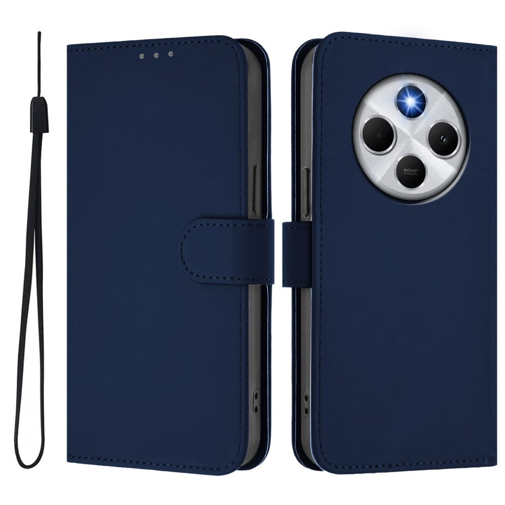 EIDERWOOD Xiaomi Redmi 14C Kunstlæder Flip Cover m. Kortholder & Ståfunktion - Blå