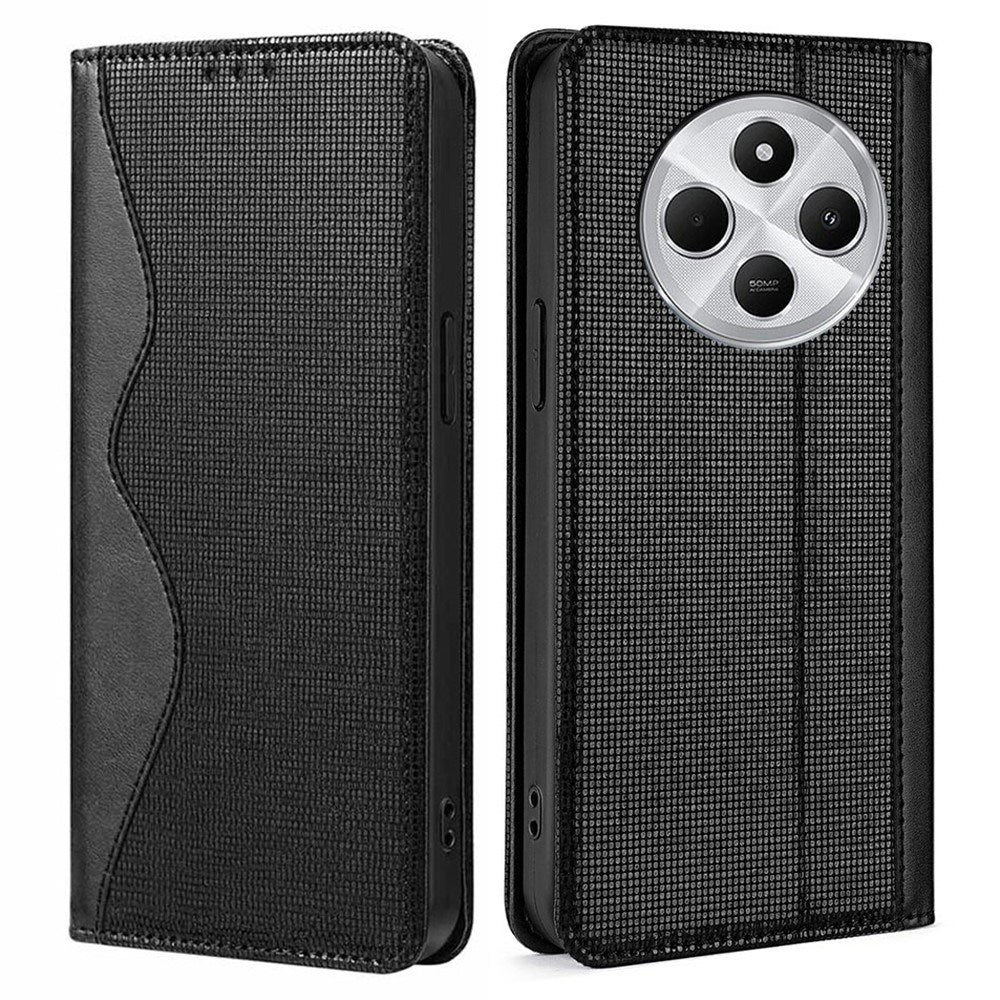 EIDERWOOD Xiaomi Redmi 14C / Poco C75 Kunstlæder Flip Cover m. RFID Blokering - Sort