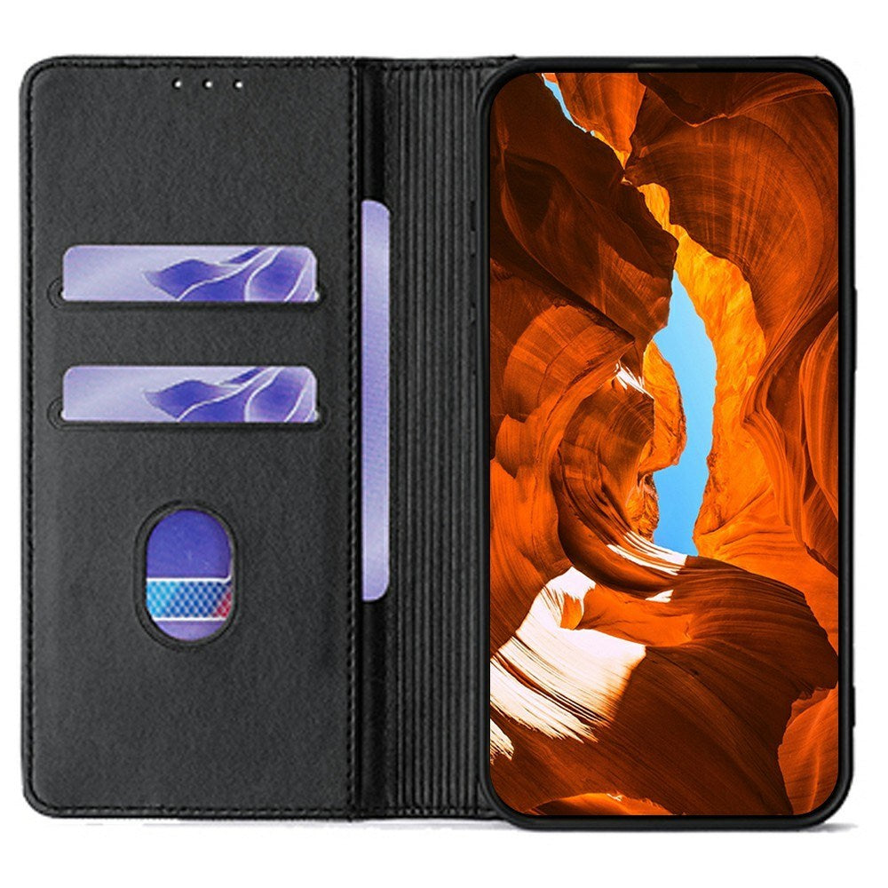 EIDERWOOD Xiaomi Redmi 14C / Poco C75 Kunstlæder Flip Cover m. RFID Blokering - Sort