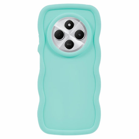 EIDERWOOD Xiaomi Redmi 14C Fleksibelt Plastik Wavy Cover - Blå