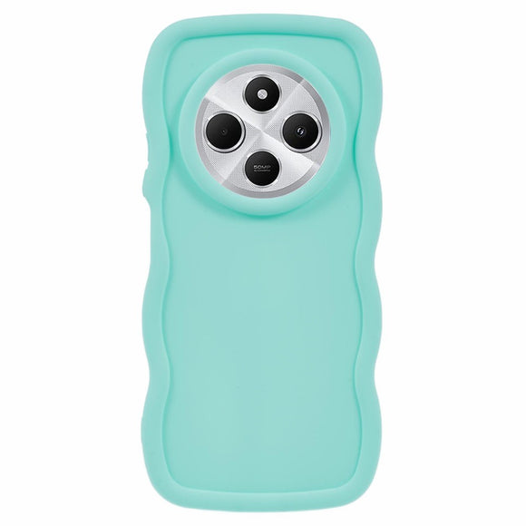 EIDERWOOD Xiaomi Redmi 14C Fleksibelt Plastik Wavy Cover - Blå