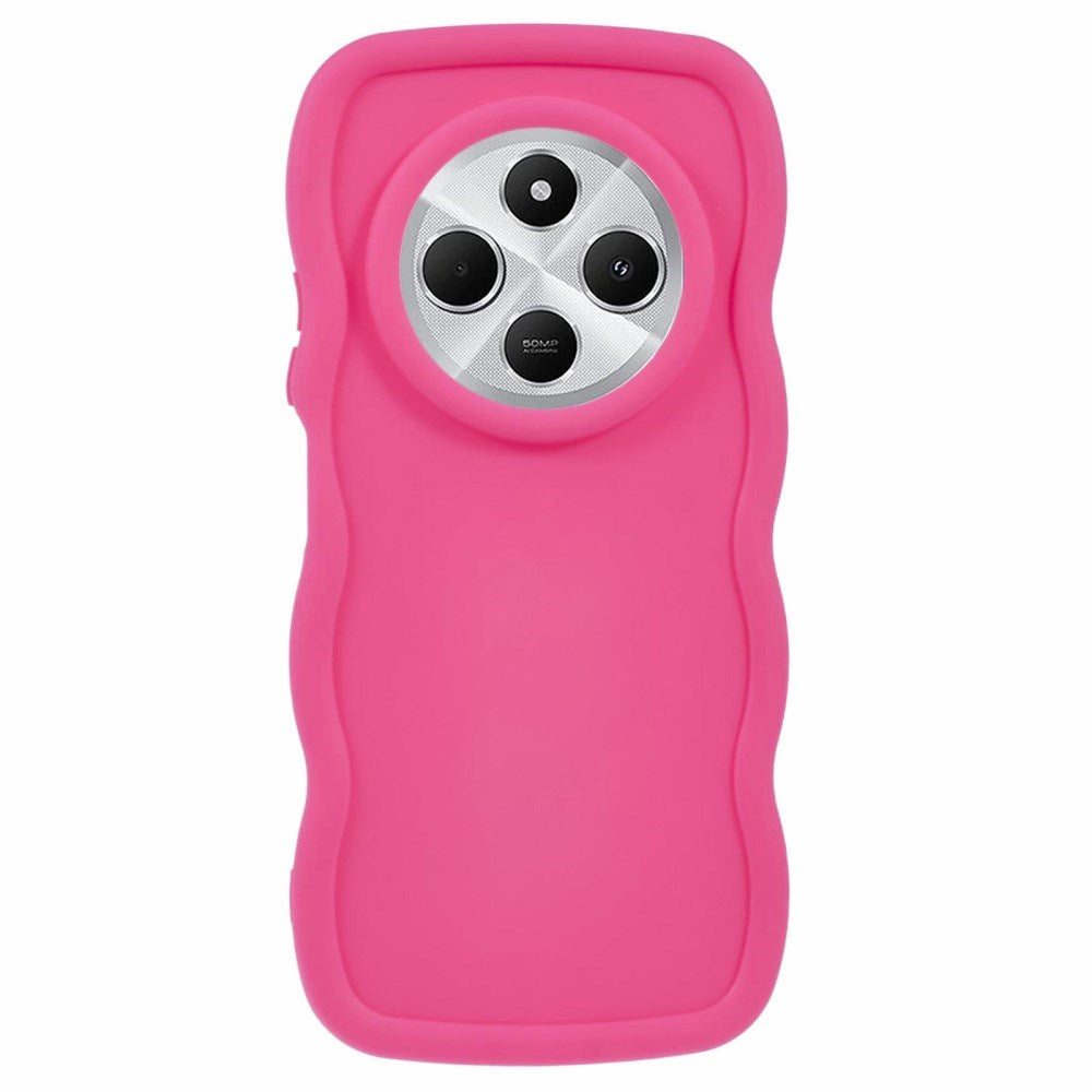 EIDERWOOD Xiaomi Redmi 14C Fleksibelt Plastik Wavy Cover - Pink