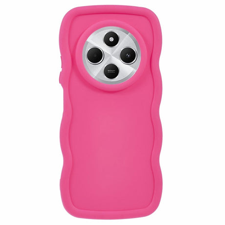 EIDERWOOD Xiaomi Redmi 14C Fleksibelt Plastik Wavy Cover - Pink