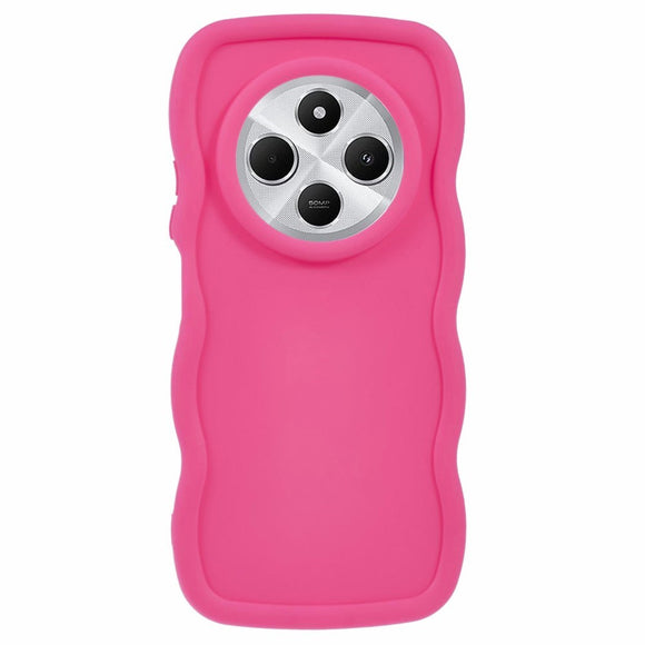 EIDERWOOD Xiaomi Redmi 14C Fleksibelt Plastik Wavy Cover - Pink