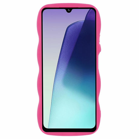 EIDERWOOD Xiaomi Redmi 14C Fleksibelt Plastik Wavy Cover - Pink