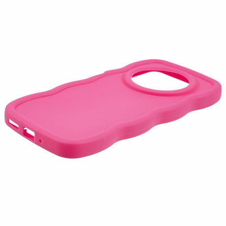 EIDERWOOD Xiaomi Redmi 14C Fleksibelt Plastik Wavy Cover - Pink