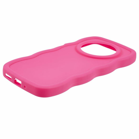 EIDERWOOD Xiaomi Redmi 14C Fleksibelt Plastik Wavy Cover - Pink