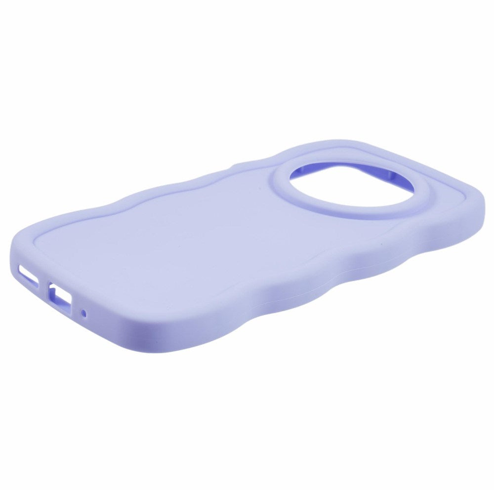 EIDERWOOD Xiaomi Redmi 14C Fleksibelt Plastik Wavy Cover - Lilla