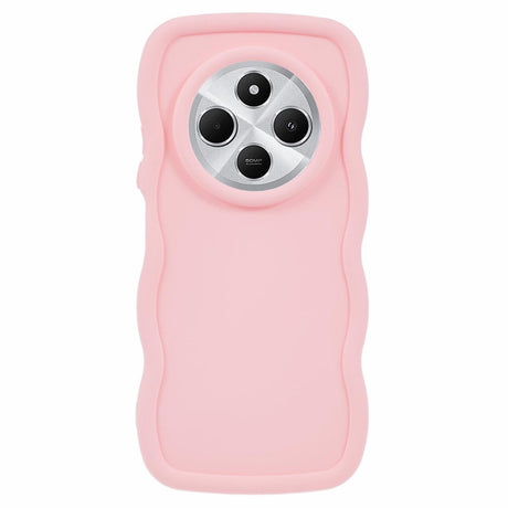 EIDERWOOD Xiaomi Redmi 14C Fleksibelt Plastik Wavy Cover - Lyserød