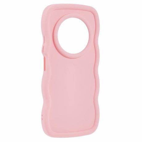 EIDERWOOD Xiaomi Redmi 14C Fleksibelt Plastik Wavy Cover - Lyserød