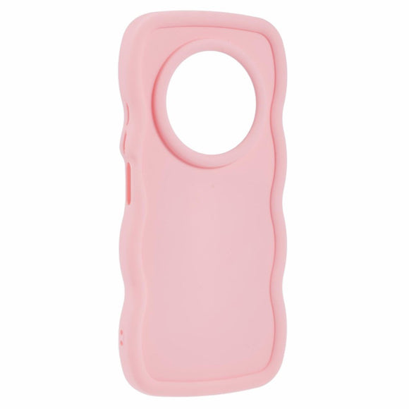 EIDERWOOD Xiaomi Redmi 14C Fleksibelt Plastik Wavy Cover - Lyserød