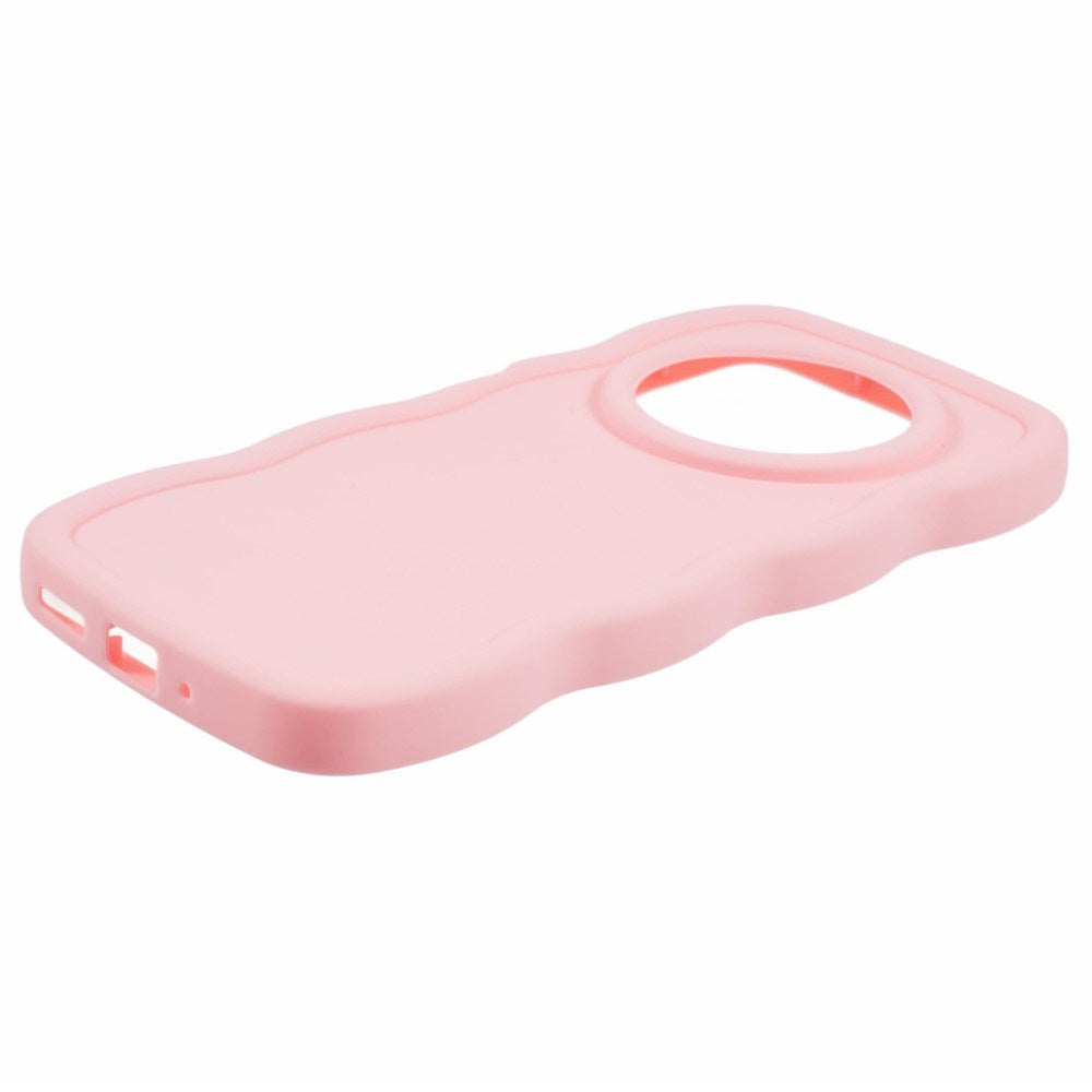 EIDERWOOD Xiaomi Redmi 14C Fleksibelt Plastik Wavy Cover - Lyserød