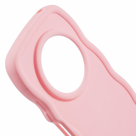 EIDERWOOD Xiaomi Redmi 14C Fleksibelt Plastik Wavy Cover - Lyserød