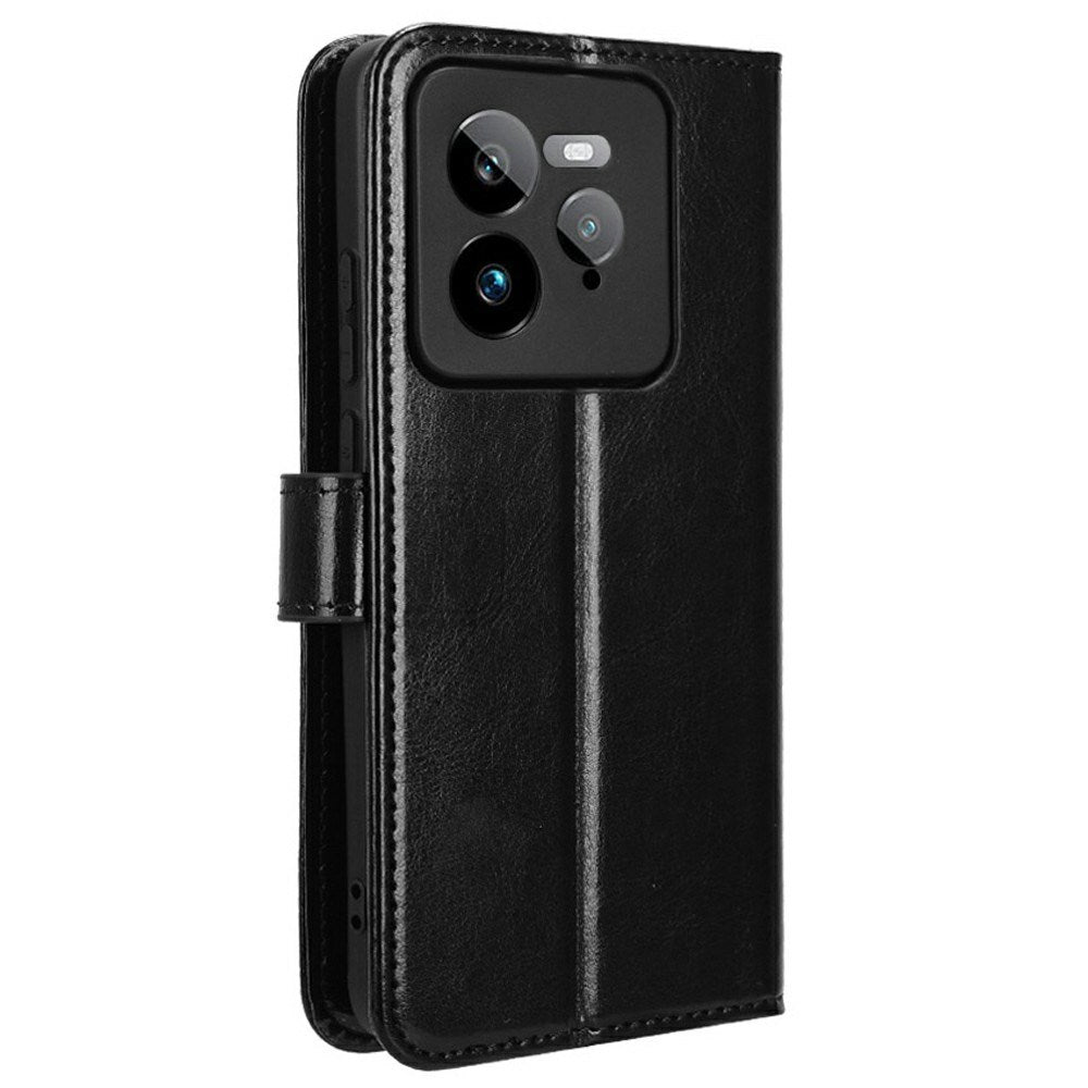 EIDERWOOD Realme GT 7 Pro (5G) Kunstlæder Flip Cover m. Strop - Sort