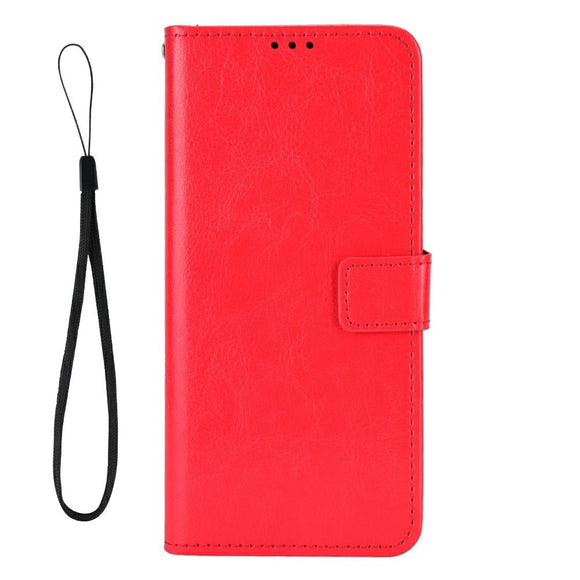 EIDERWOOD Realme GT 7 Pro (5G) Kunstlæder Flip Cover m. Strop - Rød