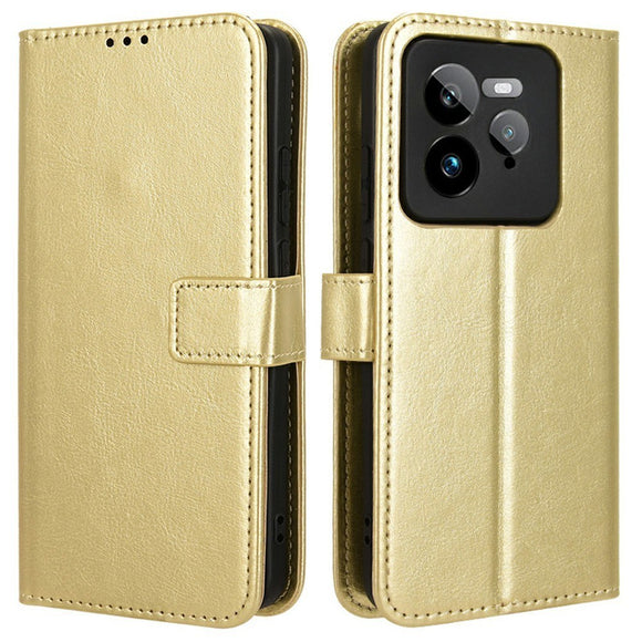 EIDERWOOD Realme GT 7 Pro (5G) Kunstlæder Flip Cover m. Strop - Guld