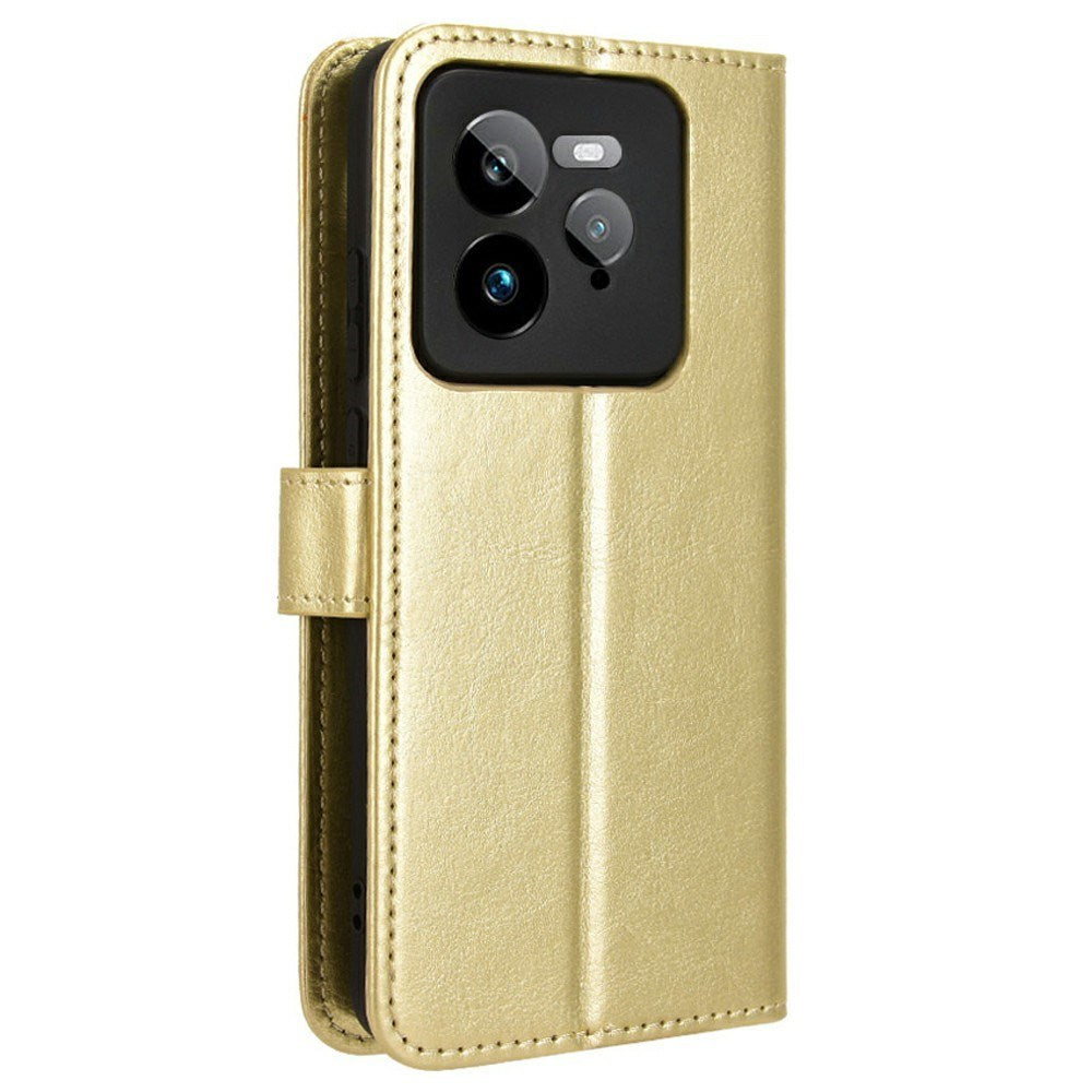 EIDERWOOD Realme GT 7 Pro (5G) Kunstlæder Flip Cover m. Strop - Guld