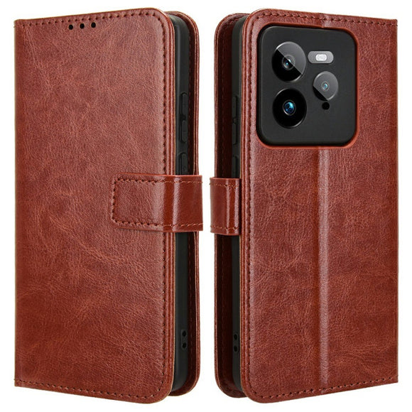 EIDERWOOD Realme GT 7 Pro (5G) Kunstlæder Flip Cover m. Strop - Brun