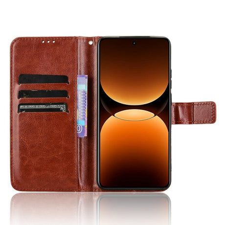 EIDERWOOD Realme GT 7 Pro (5G) Kunstlæder Flip Cover m. Strop - Brun