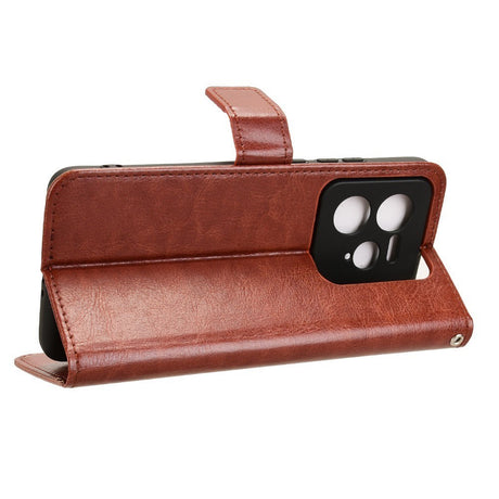 EIDERWOOD Realme GT 7 Pro (5G) Kunstlæder Flip Cover m. Strop - Brun