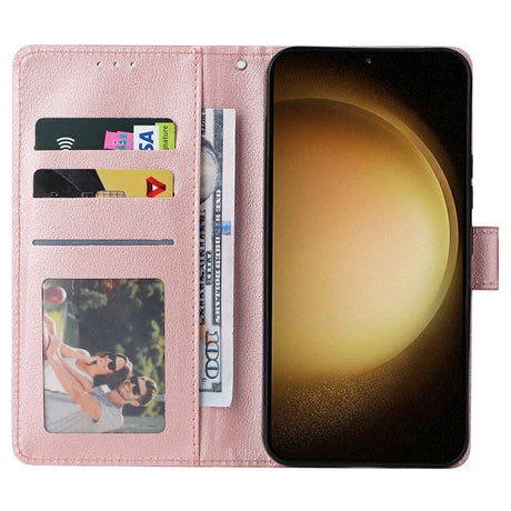 EIDERWOOD Samsung Galaxy S25+ (Plus) / S24+ (Plus) Kunstlæder Cover m. Pung og Strop - Rose Gold
