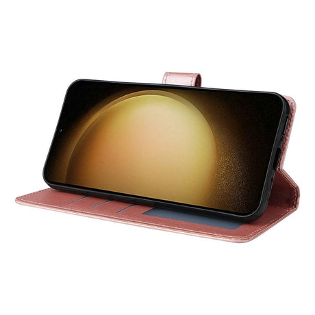 EIDERWOOD Samsung Galaxy S25+ (Plus) / S24+ (Plus) Kunstlæder Cover m. Pung og Strop - Rose Gold