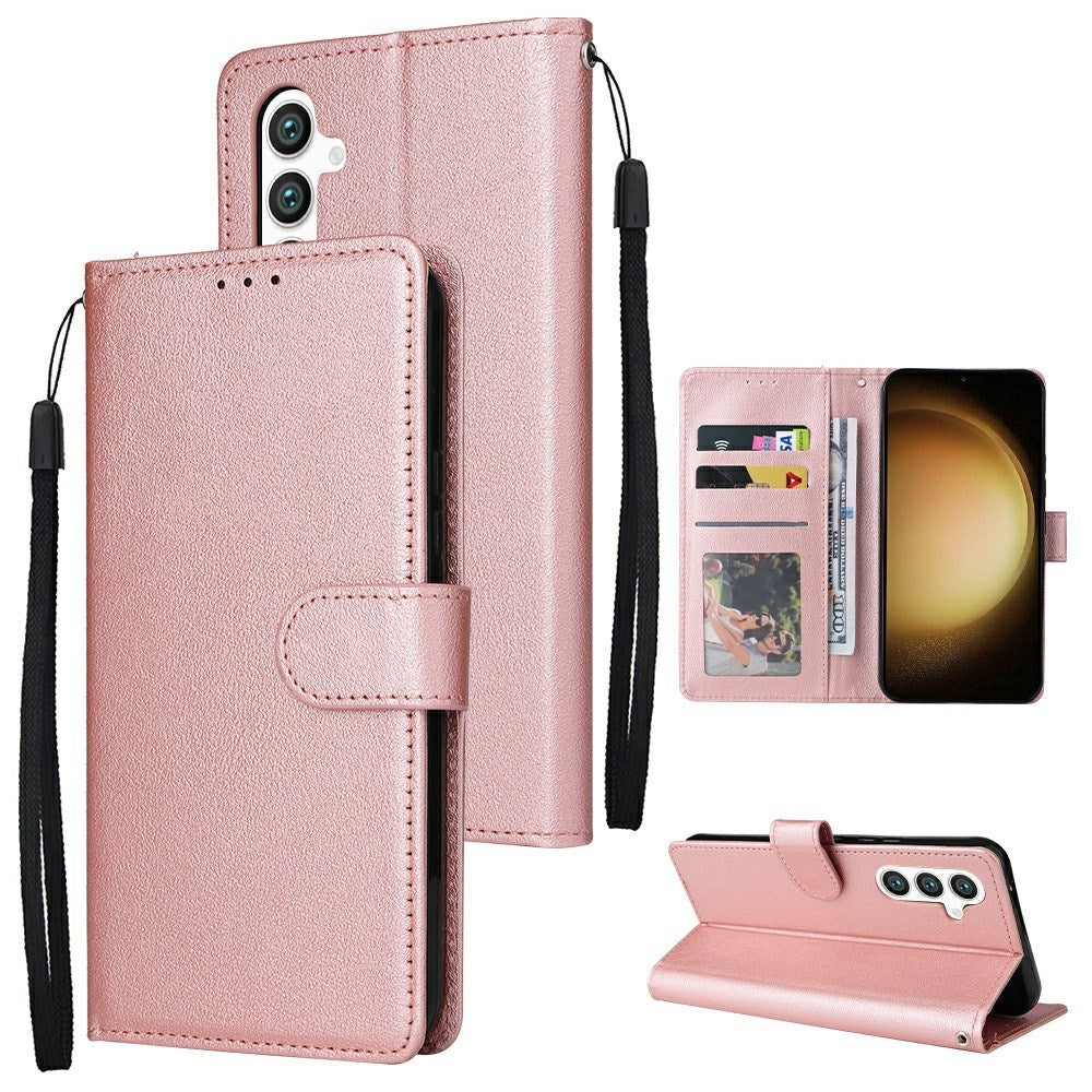 EIDERWOOD Samsung Galaxy S25+ (Plus) / S24+ (Plus) Kunstlæder Cover m. Pung og Strop - Rose Gold
