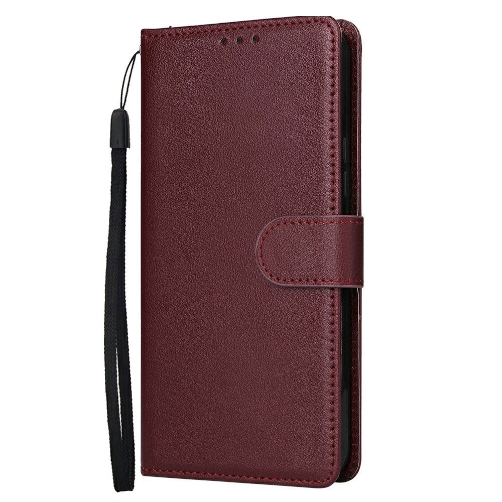EIDERWOOD Samsung Galaxy S25+ (Plus) / S24+ (Plus) Kunstlæder Cover m. Pung og Strop - Mørkebrun