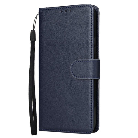 EIDERWOOD Samsung Galaxy S25+ (Plus) / S24+ (Plus) Kunstlæder Cover m. Pung og Strop - Blå