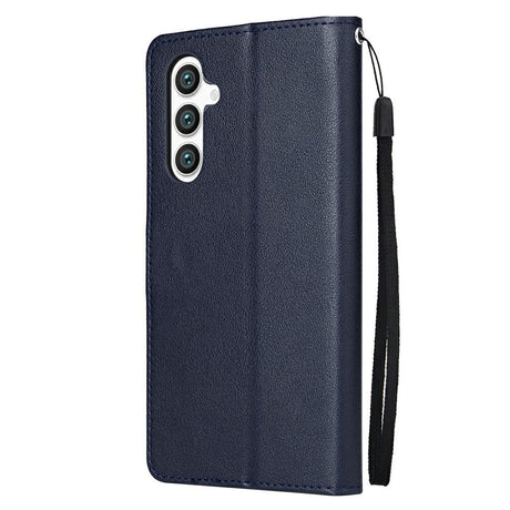 EIDERWOOD Samsung Galaxy S25+ (Plus) / S24+ (Plus) Kunstlæder Cover m. Pung og Strop - Blå
