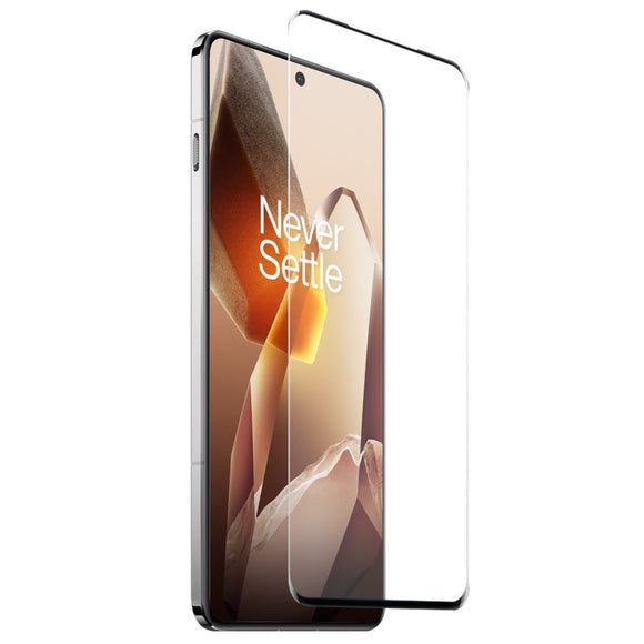 OnePlus 13 2-i-1 Sæt Fleksibelt Plast Cover m. Hærdet Beskyttelsesglas - Gennemsigtig