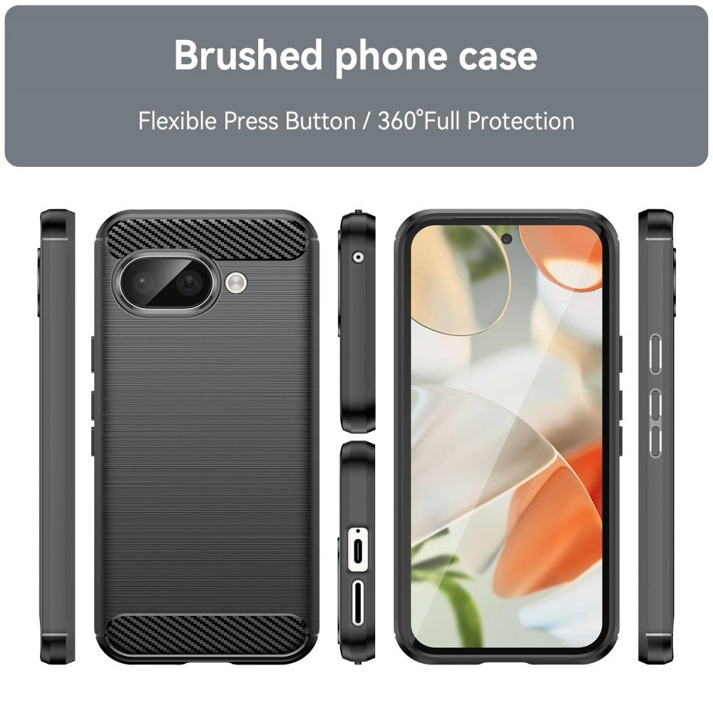 EIDERWOOD Google Pixel 9a Brushed Carbon Cover - Sort
