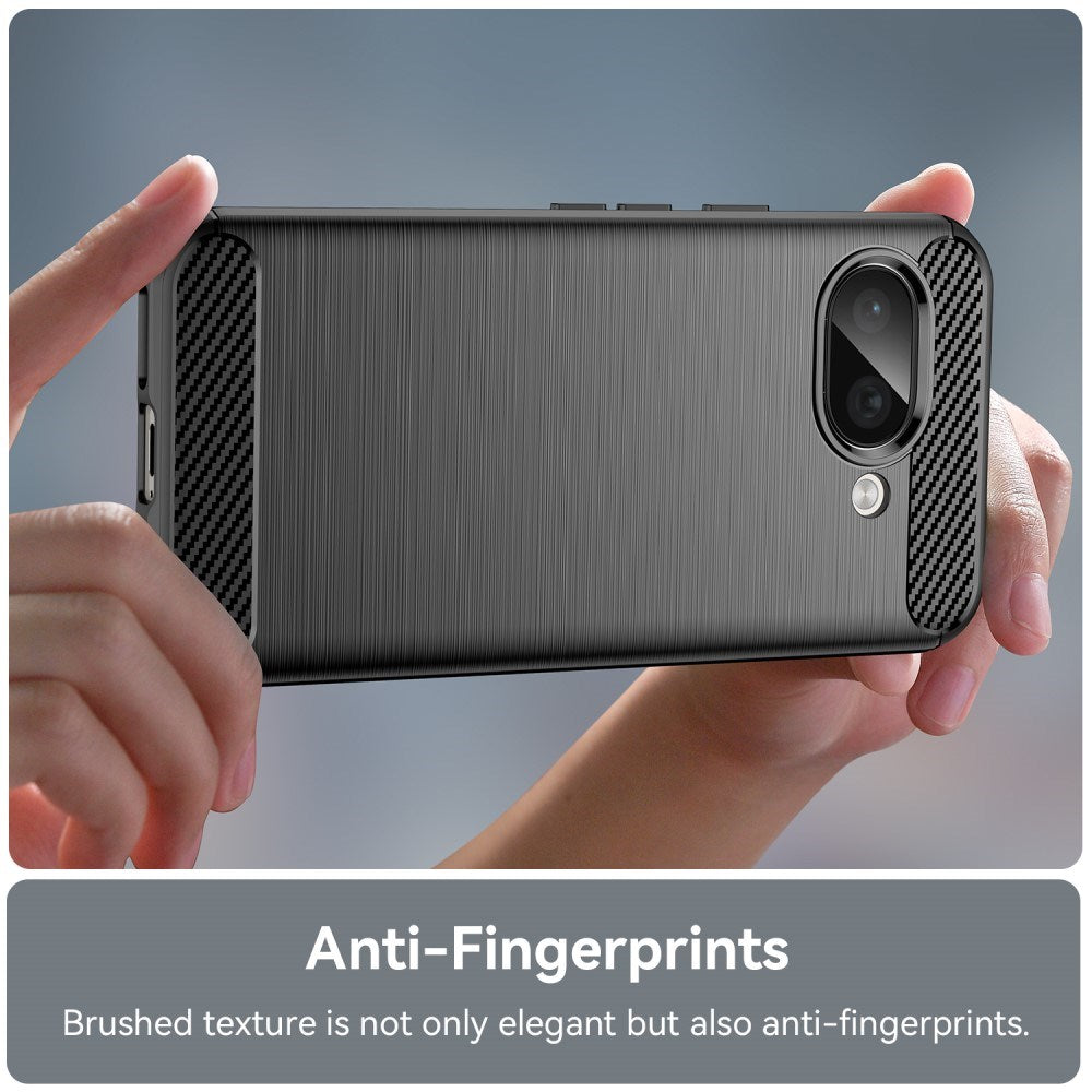 EIDERWOOD Google Pixel 9a Brushed Carbon Cover - Sort